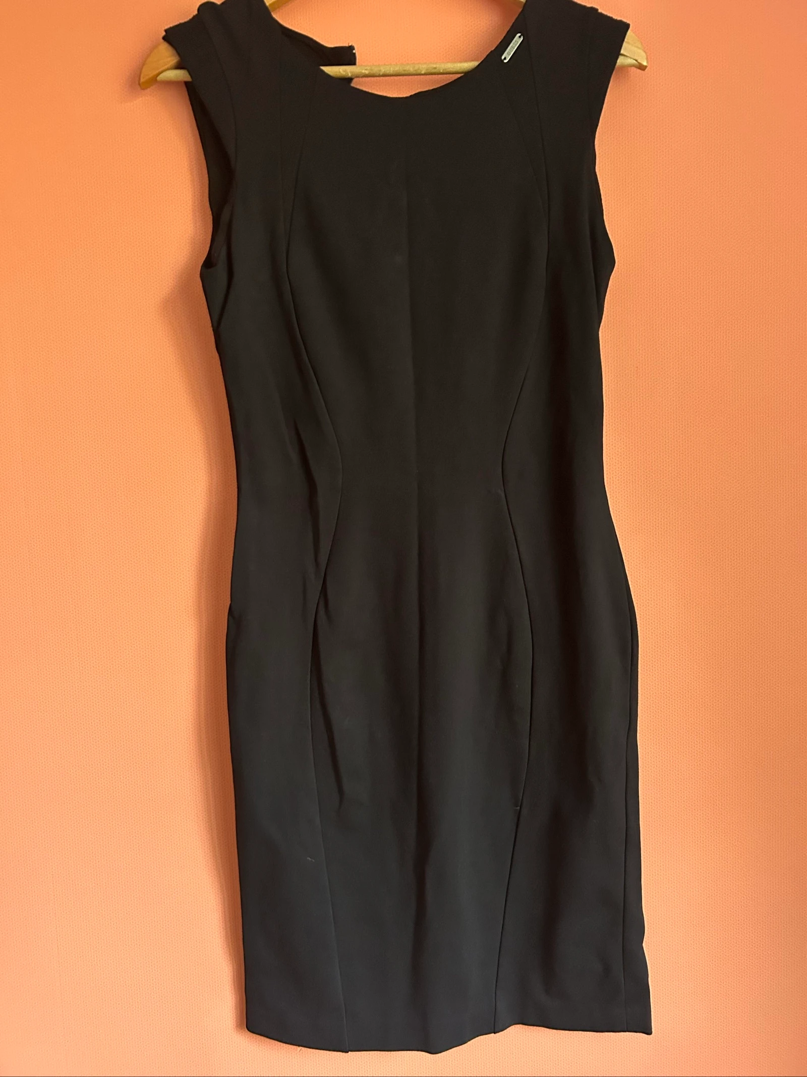 Vestido corto bimaterial negro Sandro - Talla 1 (FR 36) – photo 6